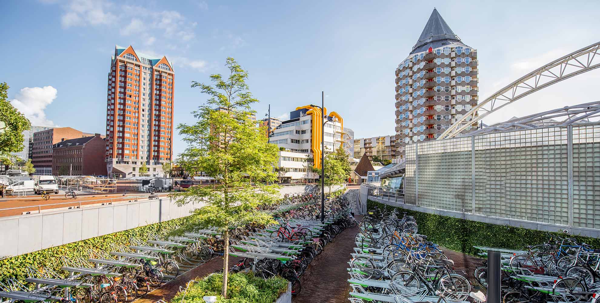fietsparkeren in Rotterdam Coolsingel